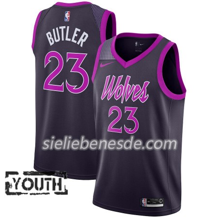Kinder NBA Minnesota Timberwolves Trikot Jimmy Butler 23 2018-19 Nike City Edition Lila Swingman